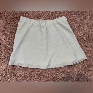 American Eagle Outfitters Tan and White A-Line Mini Skirt